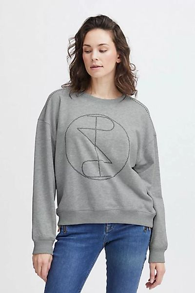 Pulz Jeans Sweatshirt PZMALLIE LS Sweatshirt cooles Sweatshirt mit Strassst günstig online kaufen