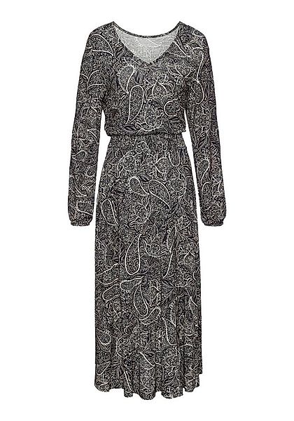 LASCANA Maxikleid mit Smok-Einsatz in der Taille günstig online kaufen