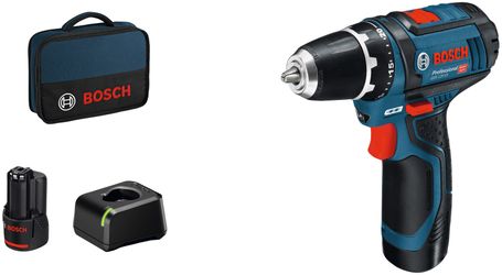 Bosch Professional 12 V Akku-Bohrschrauber GSR 12V-15 inkl. 2 Ah Akkus günstig online kaufen