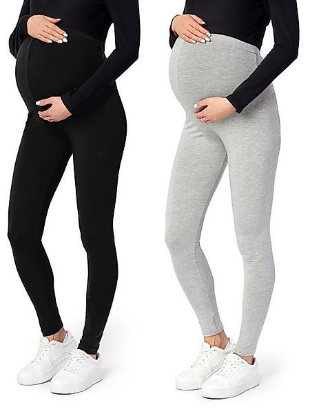 Be Mammy Umstandsleggings Lange Umstandshose aus Viskose BE-02 2er Pack (2- günstig online kaufen