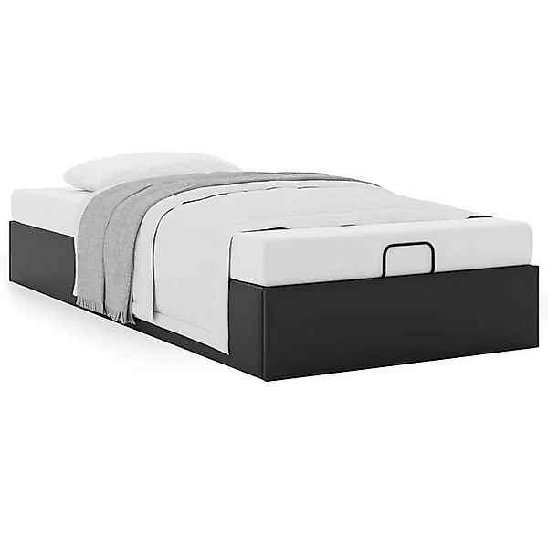 vidaXL Bettgestell Ottoman-Bett ohne Matratze Schwarz 90x200 cm Kunstleder günstig online kaufen