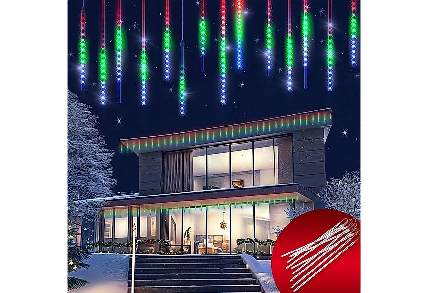 monzana Lichterkette, Meteorschauer 480 LED Außen Wasserdicht 10 Röhre je 5 günstig online kaufen