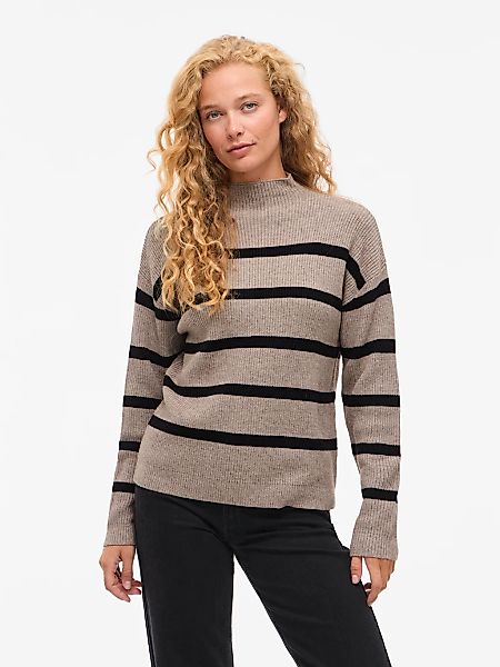 Vila Stehkragenpullover "VIRIL MOCKNECK L/S KNIT RIB TOP 2- NOOS" günstig online kaufen