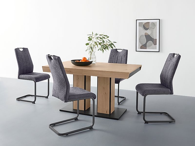 HELA Essgruppe "Tisch ausziehbar 140 -220 cm,", (Set, 5 tlg.), Belastbarkei günstig online kaufen