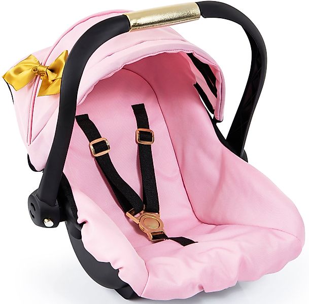 Bayer Puppen Autositz rosa/goldfarben Schleife, mit günstig online kaufen