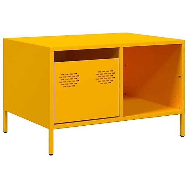 vidaXL Couchtisch Senfgelb 68,5x50x43,5 cm Kaltgewalzter Stahl 851283 günstig online kaufen