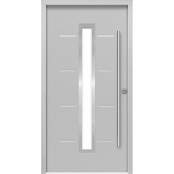 Sicherheits-Haustür ThermoSpace Milano Prime RC2 Grau 100 x 210 cm Anschlag günstig online kaufen