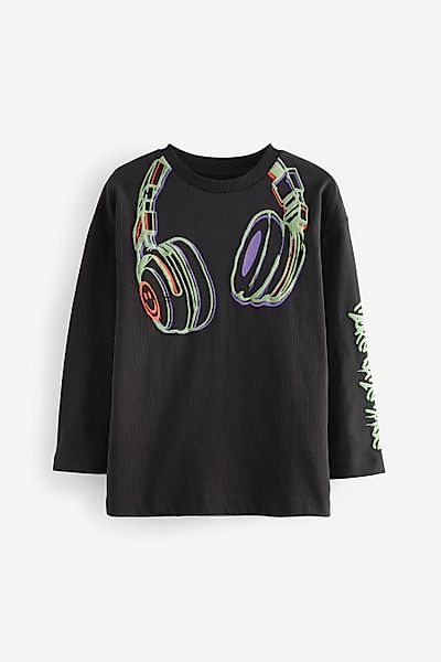 Next Langarmshirt Langärmeliges Grafik-T-Shirt (1-tlg) günstig online kaufen