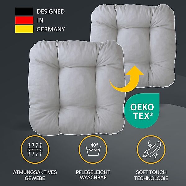 LILENO HOME Stuhlkissen Sitzkissen für Gartenstuhl, günstig online kaufen