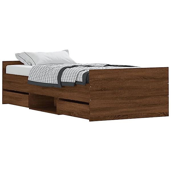 vidaXL Bett Bettgestell mit Kopf- und günstig online kaufen