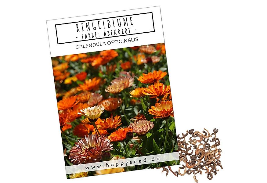 HappySeed Blumensamen Ringelblumen Samen - Calendula Officinalis (Abendrot) günstig online kaufen