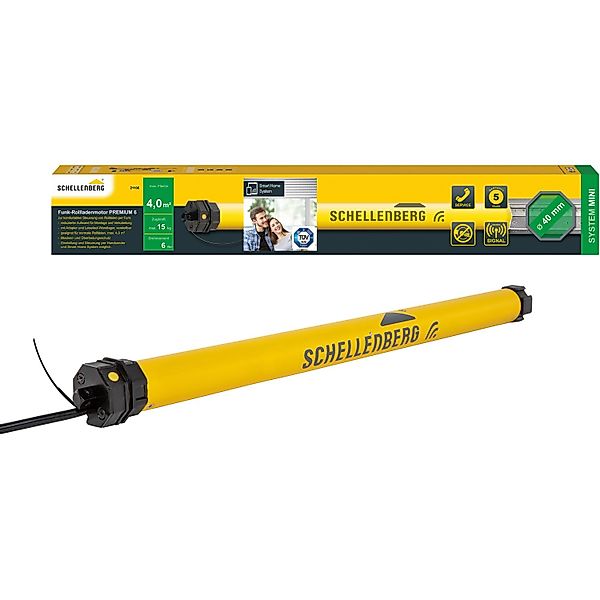 SCHELLENBERG Rollladenmotor »Premium, Rohrmotor mit Funk Endlageneinstellun günstig online kaufen