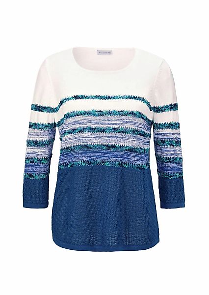 GOLDNER Rundhalspullover "Kurzgröße Leichter Pullover mit tollem Ringelmust günstig online kaufen