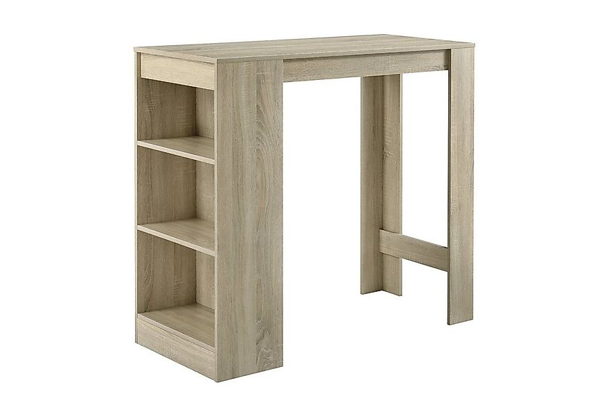 en.casa Bartisch, »Kouvola« Bartheke mit Ablagefach Eiche-Optik günstig online kaufen