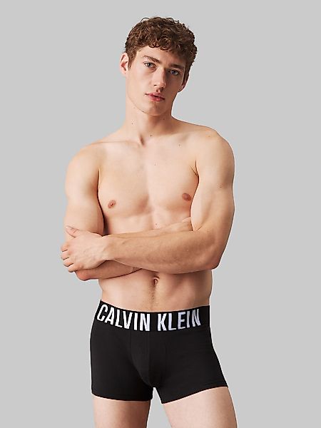 Calvin Klein 3-er Set Boxer Briefs Schwarz mit verschiedenfarbigem Webbund günstig online kaufen