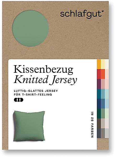 Schlafgut Kissenbezug Knitted Jersey aus Bio-Baumwolle günstig online kaufen