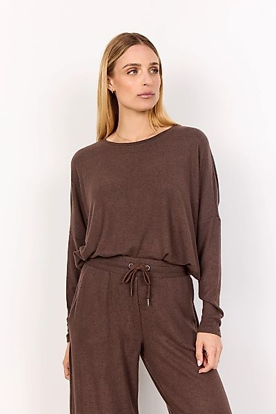 soyaconcept Rundhalsshirt "SC-BIARA 1", bequemer Pullover, elastische Visko günstig online kaufen