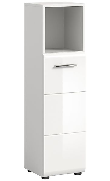 xonox.home Stauraumschrank Weiß Hochglanz Melamin Modern günstig online kaufen