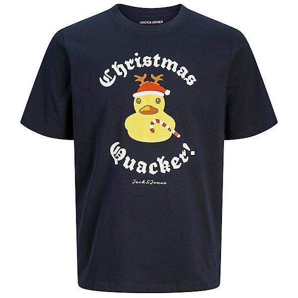 Jack & Jones Rundhalsshirt Große Größen Weihnachts-T-Shirt JJXMAS FUNNY nav günstig online kaufen