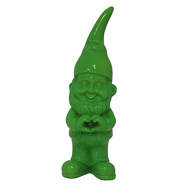 Dekofigur Zwerg mit Herz Unten 18 cm Grün günstig online kaufen