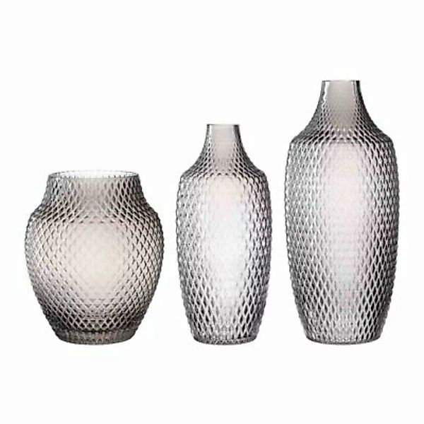 LEONARDO POESIA 3er Vasen Set grau Vasen günstig online kaufen