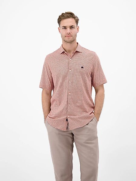 LERROS Kurzarmhemd "1/2 Hemd mit Minimalprint, 100 % Baumwolle" günstig online kaufen