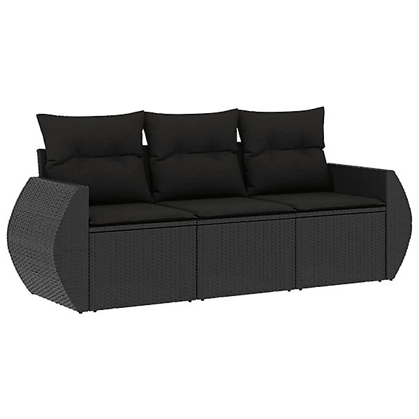 vidaXL Gartenlounge-Set 3-tlg. Garten-Sofagarnitur mit Kissen günstig online kaufen