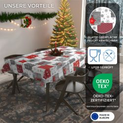 Beautex Tischdecke Wachstuchtischdecke abwischbar Tischdecke RUND günstig online kaufen