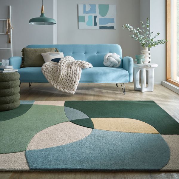 FLAIR RUGS Wollteppich "Glow, gemustert & modern" rechteckig 8 mm Höhe fußb günstig online kaufen