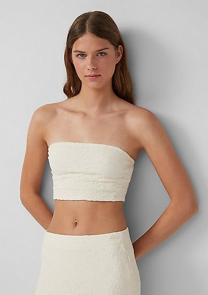QS Muskelshirt T-Shirt Bustier Strukturiertes Bandeau günstig online kaufen