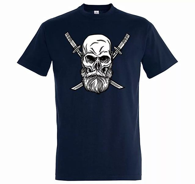 Youth Designz T-Shirt Schädel Katana Herren Shirt mit trendigem Frontrpint günstig online kaufen