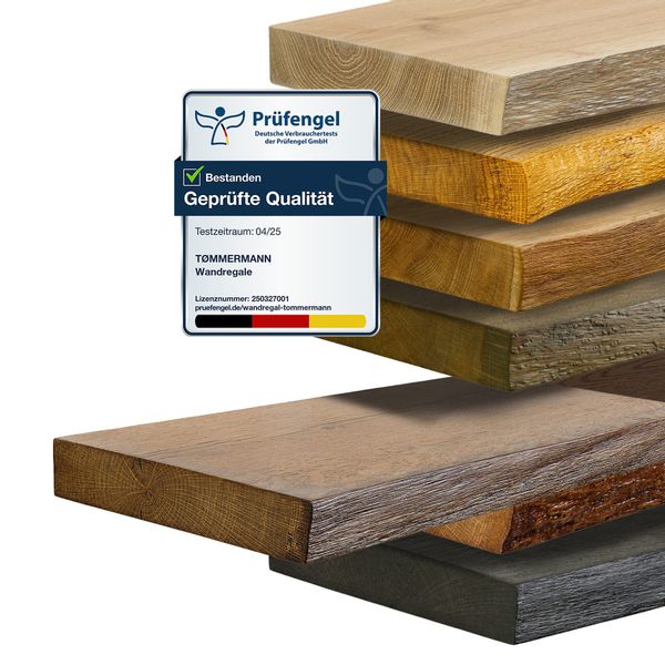tømmermann Wandregal Schweberegal Holzregal mit Baumkante günstig online kaufen
