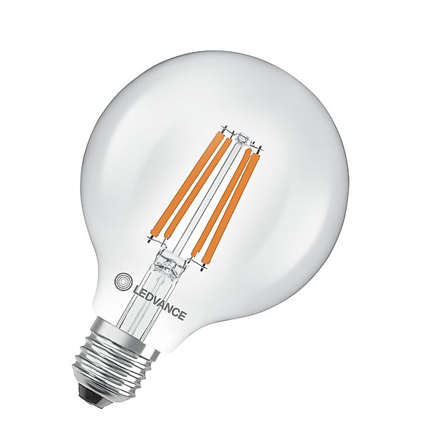 LEDVANCE LED CLASSIC GLOBE ENERGY EFFICIENCY A S 3.8W 827 Clear E27 - 40998 günstig online kaufen