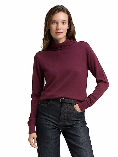TOM TAILOR Rollkragenpullover, mit Rippbündchen günstig online kaufen