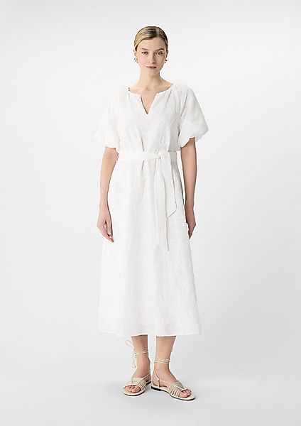 Comma Maxikleid Midi-Kleid aus Viskose mit günstig online kaufen