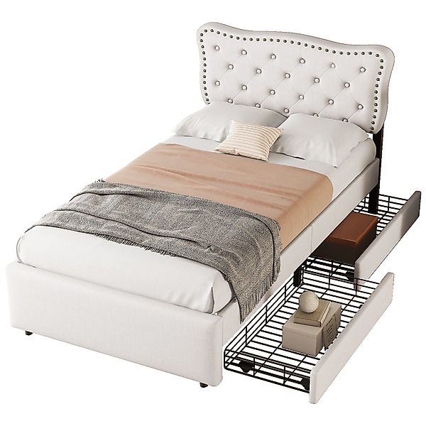 Tongtong Einzelbett 90*200 cm flaches gepolstertes günstig online kaufen