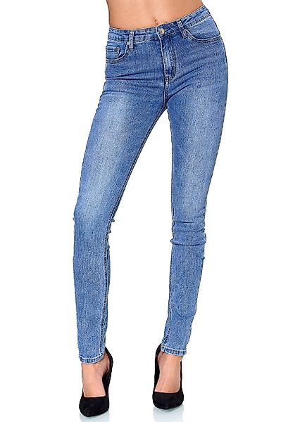 Elara Skinny-fit-Jeans Elara Damen Stretch Hose günstig online kaufen