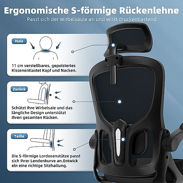 Hiazurm Bürostuhl Bürostuhl, Ergonomischer Schreibtischstuhl, Drehstuhl, günstig online kaufen