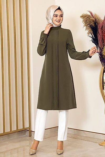 Modavitrini Longtunika Damen Tunika gerippte lange günstig online kaufen