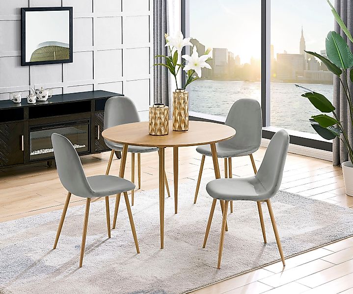 Leonique Esszimmerstuhl "Eadwine, TOPSELLER Stuhl, Küchenstuhl, 4-Fuß Stuhl günstig online kaufen