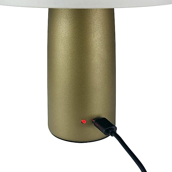 Dyberg Larsen LED-Akku-Tischleuchte Porter, grün, Höhe 16 cm günstig online kaufen