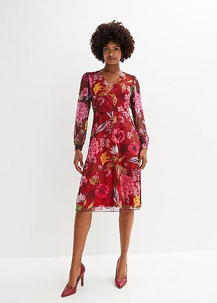 bonprix Midikleid für femininen Look, aus leichtem Mesh-Material, eleganter günstig online kaufen