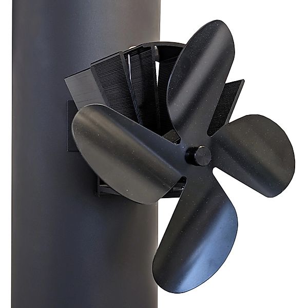 Firefix Ofenventilator für das Rauchrohr 4-Flügelig Magnetisch Schwarz günstig online kaufen