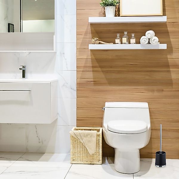 relaxdays Badezimmer-Set 2 x WC-Garnitur rund günstig online kaufen