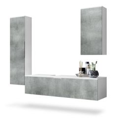 Vladon Badmöbel-Set Beach, (Badezimmer-Set, mit 2 günstig online kaufen