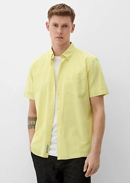 s.Oliver Kurzarmhemd Regular: Kurzarmhemd aus Baumwolle günstig online kaufen