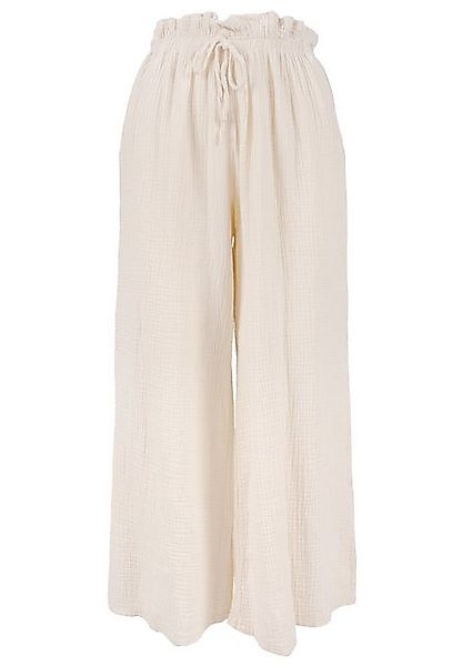 Seasons of April Jerseyhose Musselinhose Liska (1-tlg) Weite Musselin Hose günstig online kaufen
