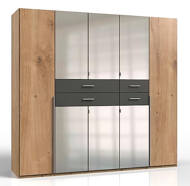 Kleiderschrank 8trg mit 6 Spiegel DENVER von WIMEX braun günstig online kaufen