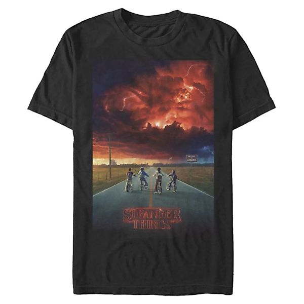 Netflix - Stranger Things - Gruppe Demogorgon Cloud Poster - Männer T-Shirt günstig online kaufen