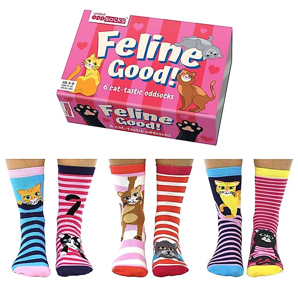 United Oddsocks Freizeitsocken Feline Good Katzen günstig online kaufen